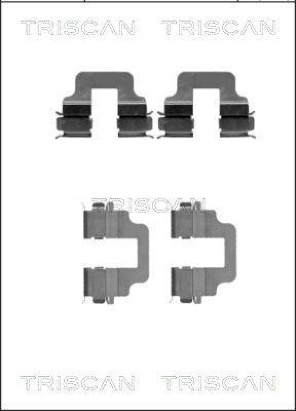 TRISCAN 8105 101646 Montagesatz, Scheibenbremsbelag für Ford, Volvo