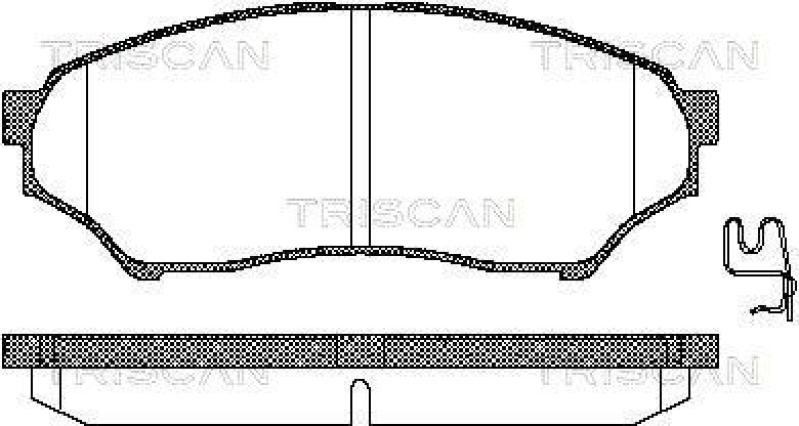 TRISCAN 8110 42015 Bremsbelag Vorne für Mitsubishi Pajero