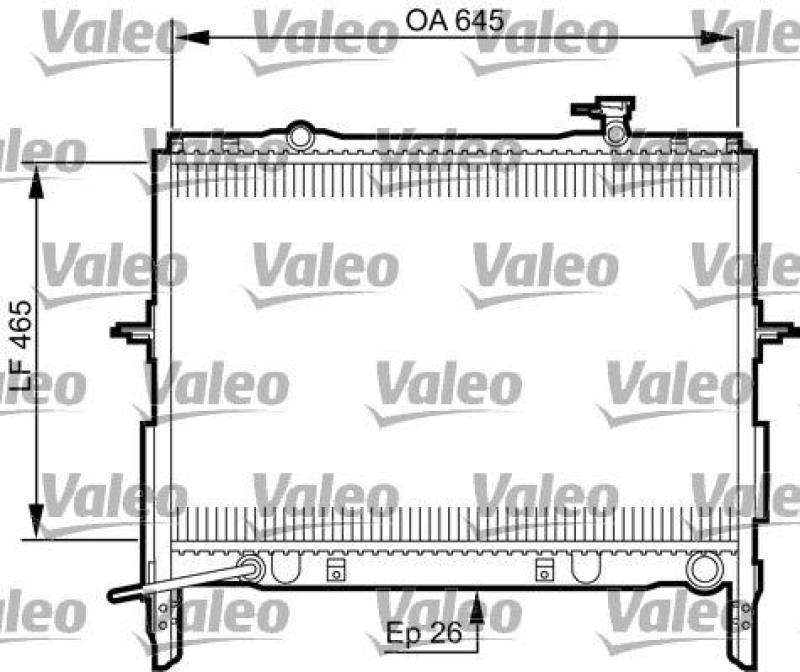 VALEO 735505 Motorkühler KIA SORENTO 2.5 CRDI