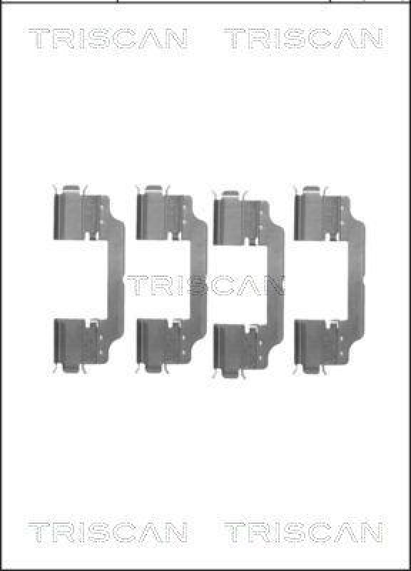 TRISCAN 8105 101647 Montagesatz, Scheibenbremsbelag für Citroen, Fiat, Mercedes, P