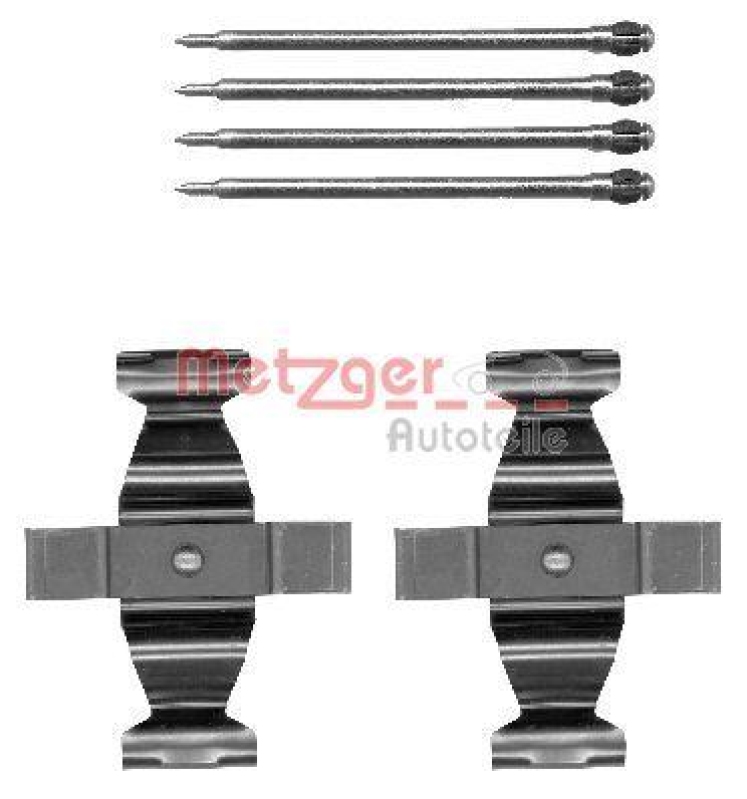 METZGER 109-1803 Zubehörsatz, Scheibenbremsbelag für MB