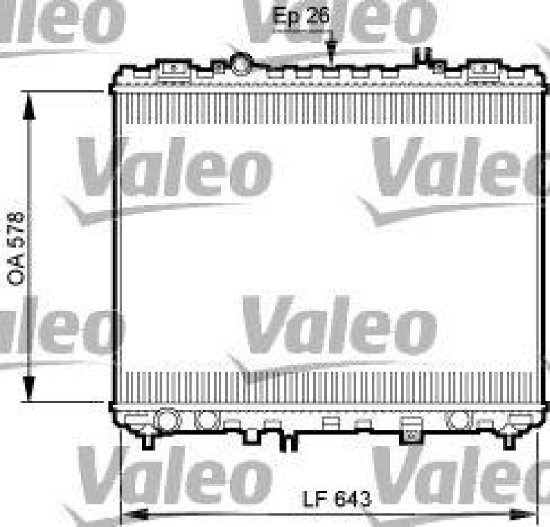 VALEO 735506 Motorkühler KIA SORENTO 2.5 CRDI