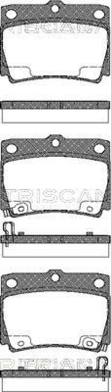 TRISCAN 8110 42022 Bremsbelag Hinten für Mitsubishi Pajero