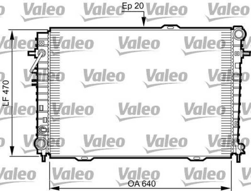 VALEO 735507 Motorkühler KIA SPORTAGE II 2.0 CRDI 4X4