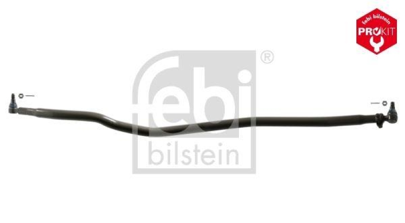 FEBI BILSTEIN 45809 Lenkstange mit Kronenmuttern und Splinten, vom Lenkgetriebe zur 2. Vorderachse f&uuml;r Volvo