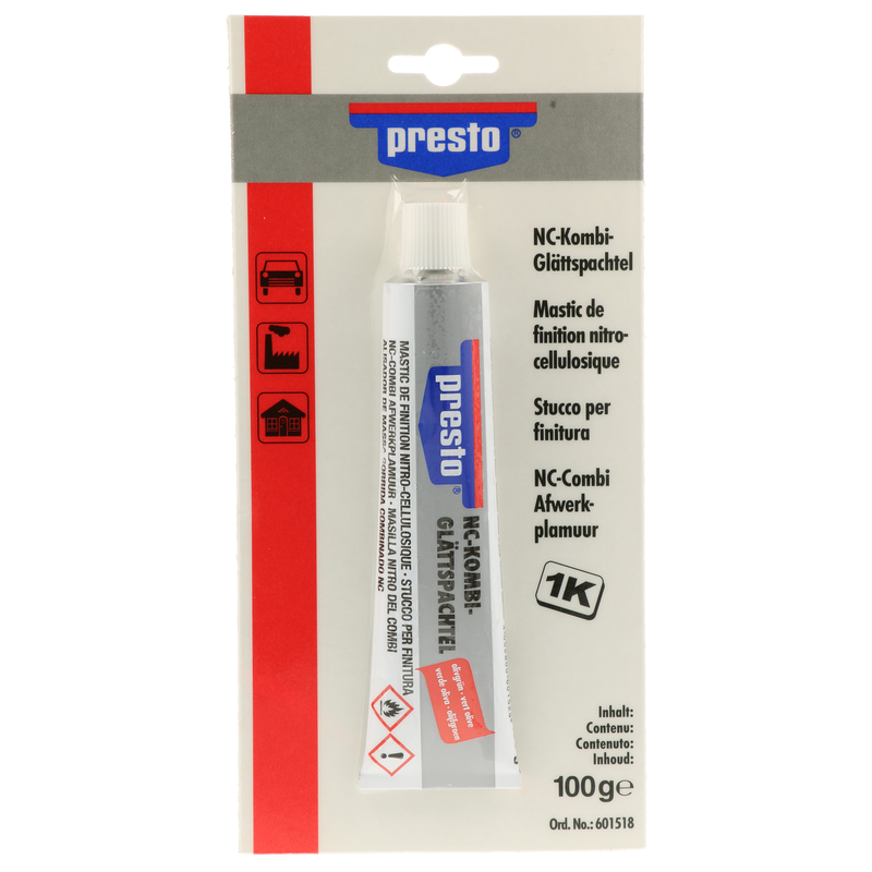 PRESTO 601518 NC-Kombi Glättspachtel geblistert 100g