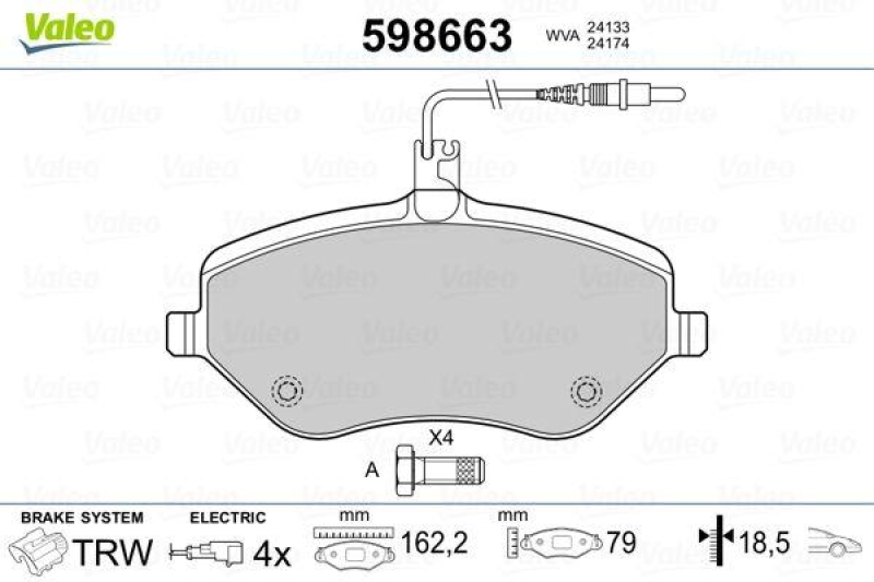 VALEO 598663 SBB-Satz PREMIUM