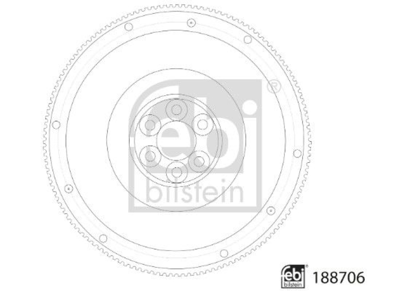 FEBI BILSTEIN 188706 Schwungrad für Scania