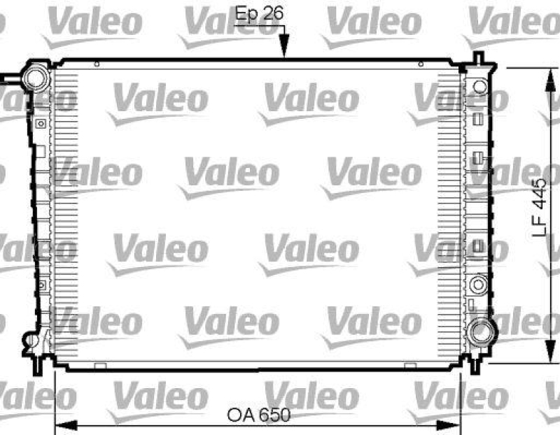 VALEO 735512 Motorkühler HYUNDAI H1 2.5 CRDI