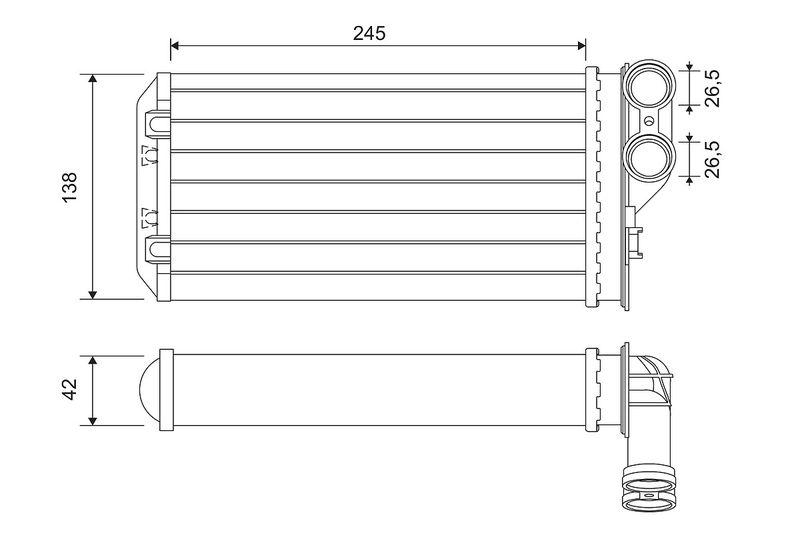 VALEO 811503 Wärmetauscher PEUGEOT 307 / CITROEN C4 I