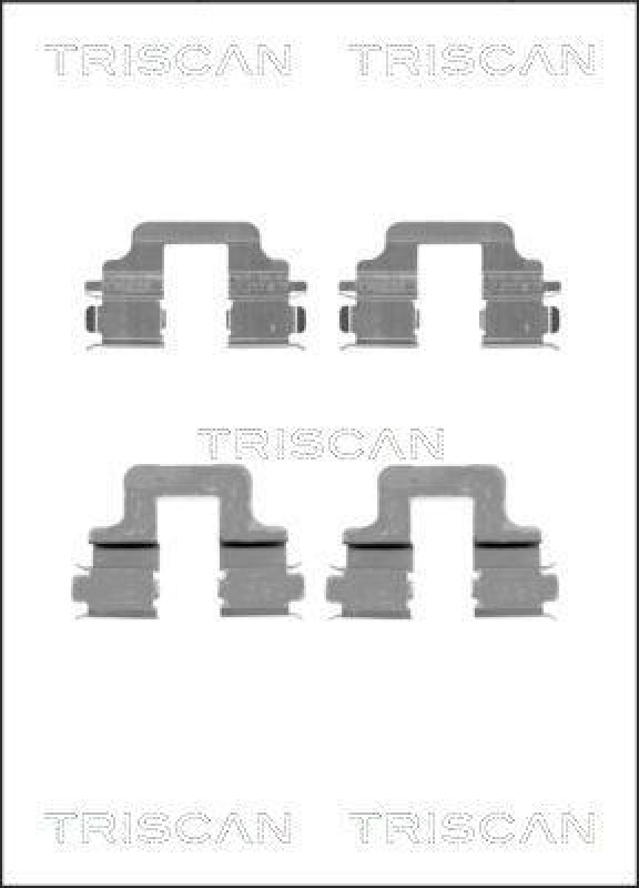 TRISCAN 8105 101652 Montagesatz, Scheibenbremsbelag für Ford, Volvo