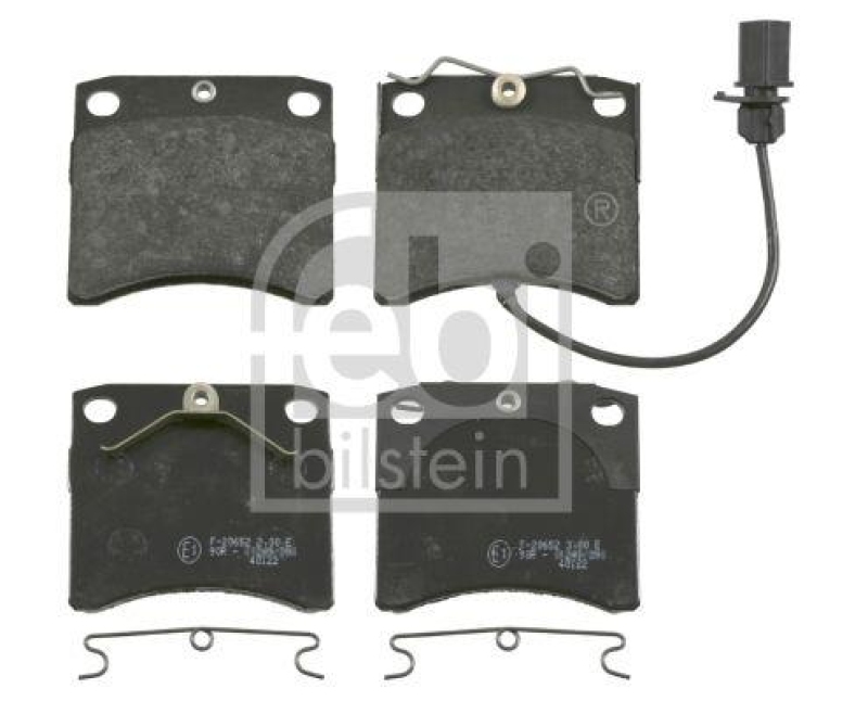 FEBI BILSTEIN 16463 Bremsbelagsatz mit Klammern für VW-Audi