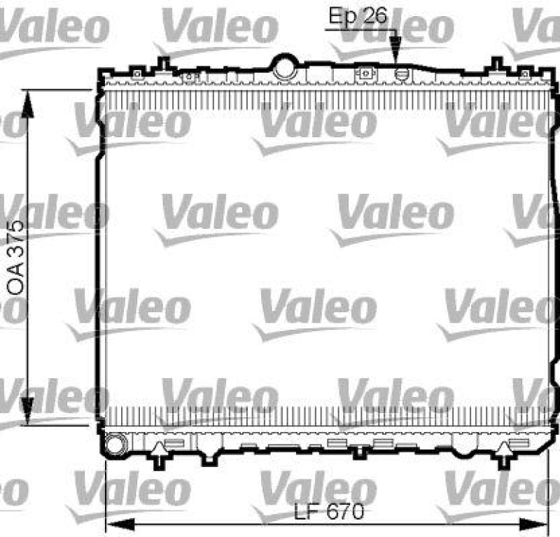 VALEO 735514 Motorkühler HYUNDAI ELANTRA 1.6 I