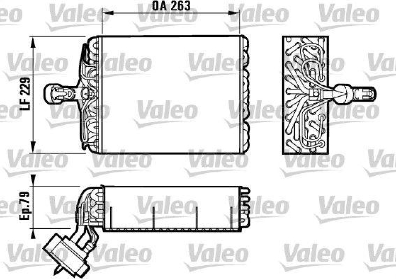 VALEO 817080 Verdampfer CITROEN ZX