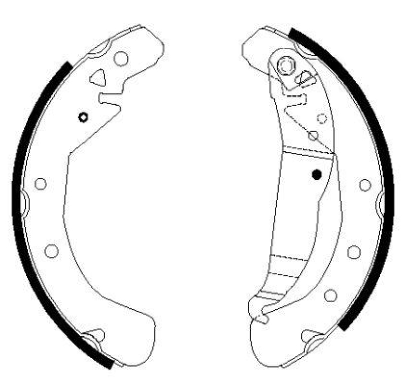 HELLA 8DB 355 022-491 Bremsbackensatz