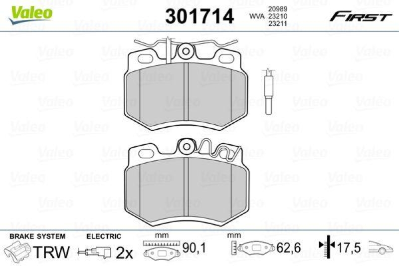 VALEO 301714 SBB-Satz FIRST