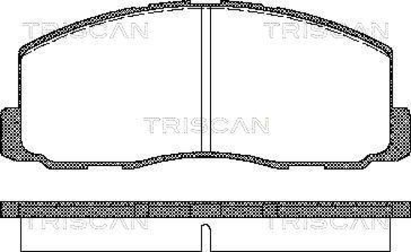 TRISCAN 8110 42125 Bremsbelagsatz Scheibenbremse