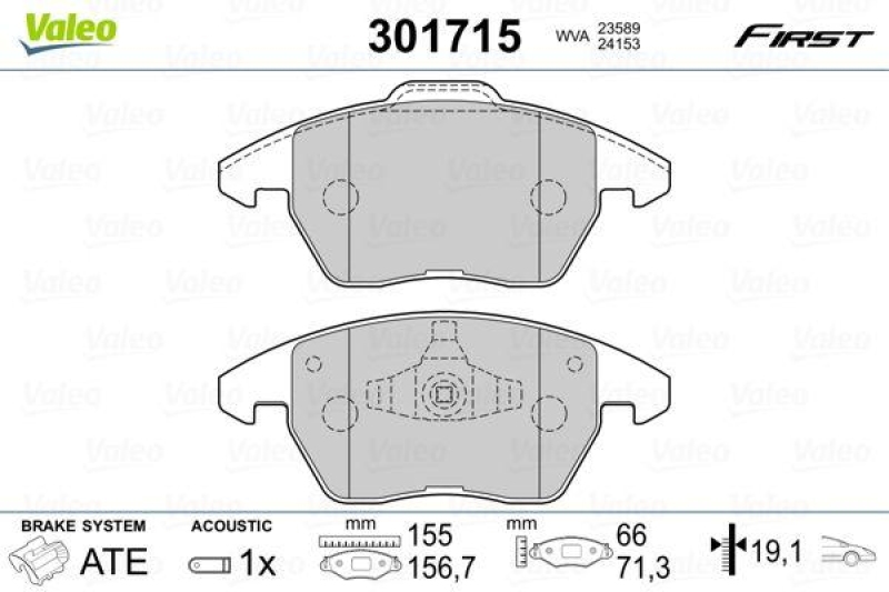 VALEO 301715 SBB-Satz FIRST