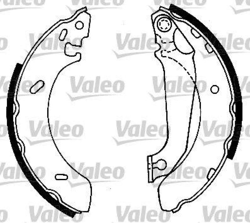 VALEO 553877 Bremsbacken-Satz-KIT