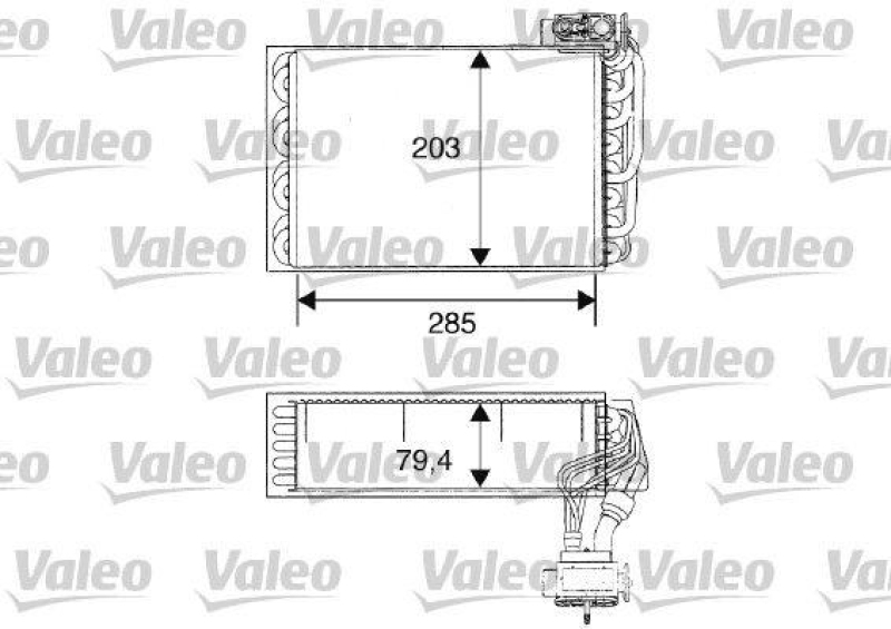 VALEO 817093 Verdampfer PEUGEOT 405 II