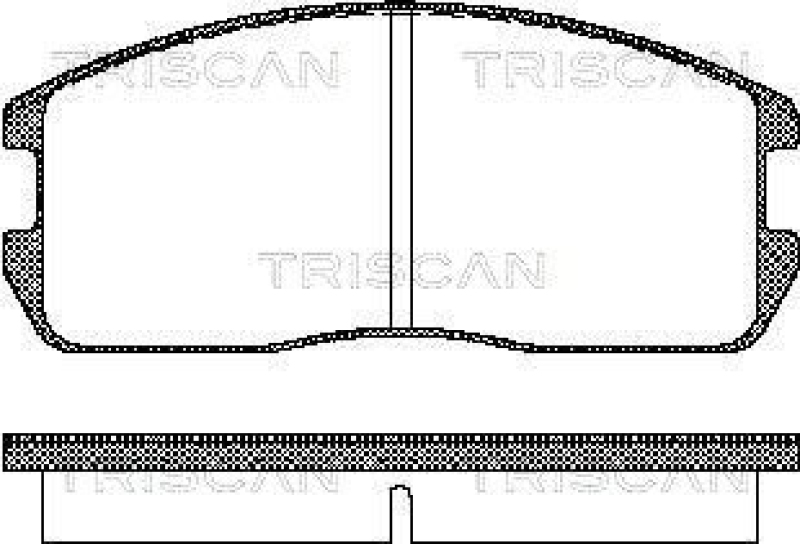 TRISCAN 8110 42832 Bremsbelag Vorne für Mitsubishi Colt