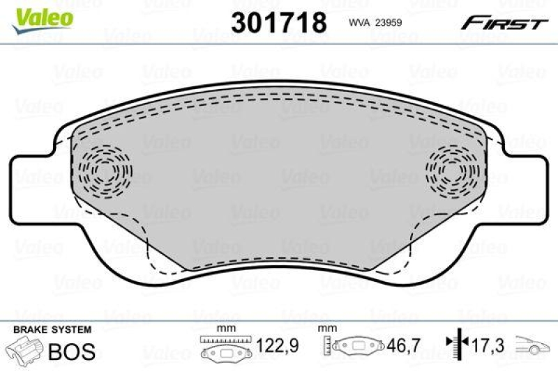 VALEO 301718 SBB-Satz FIRST