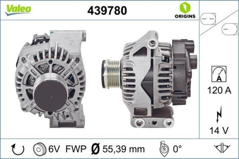 VALEO 439780 Generator Neu - ORIGINS