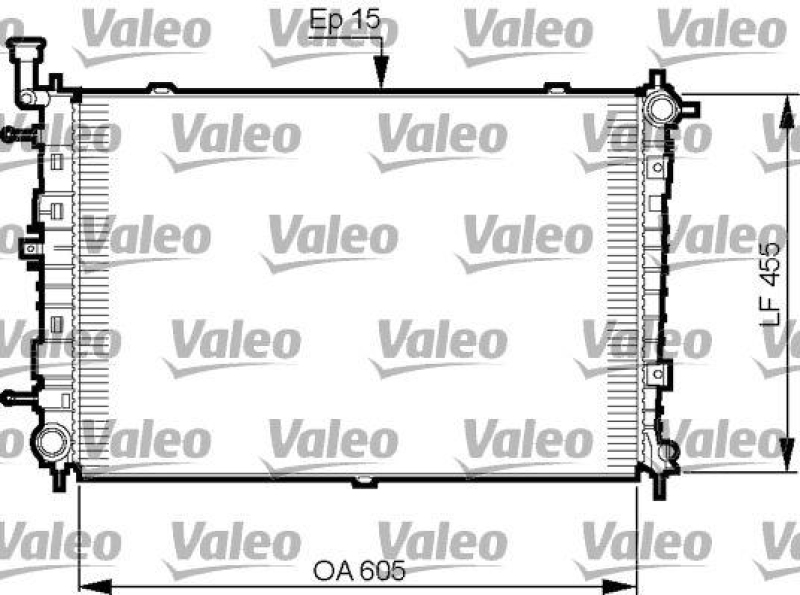 VALEO 735516 Motorkühler HYUNDAI I30 1.6 CVVT