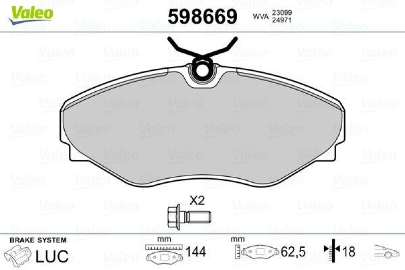 VALEO 598669 SBB-Satz PREMIUM