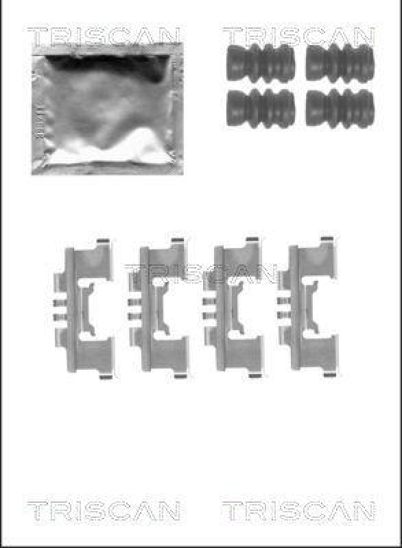 TRISCAN 8105 101661 Montagesatz, Scheibenbremsbelag für Nissan,Suzuki