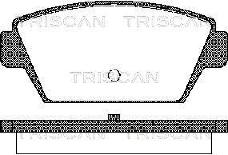 TRISCAN 8110 42909 Bremsbelag Hinten für Mitsubishi Colt, Galant