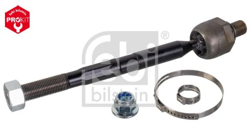 FEBI BILSTEIN 44424 Axialgelenk mit Kontermutter, Sicherungsmutter und Klemmschellen für Opel