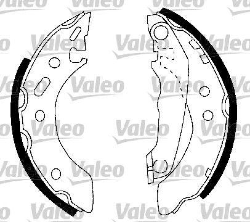 VALEO 553882 Bremsbacken-Satz-KIT