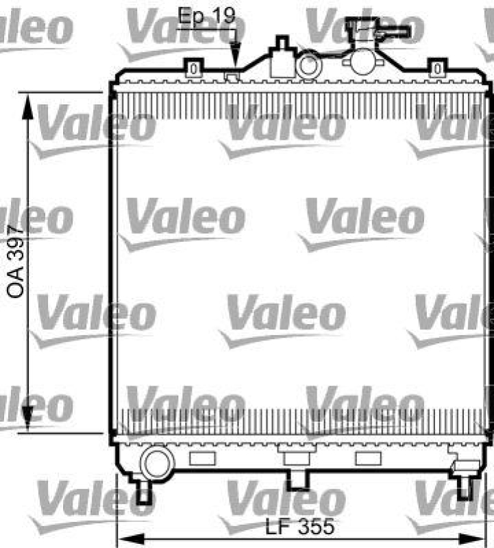 VALEO 735522 Motorkühler HYUNDAI GETZ (BJ) 1.3 I