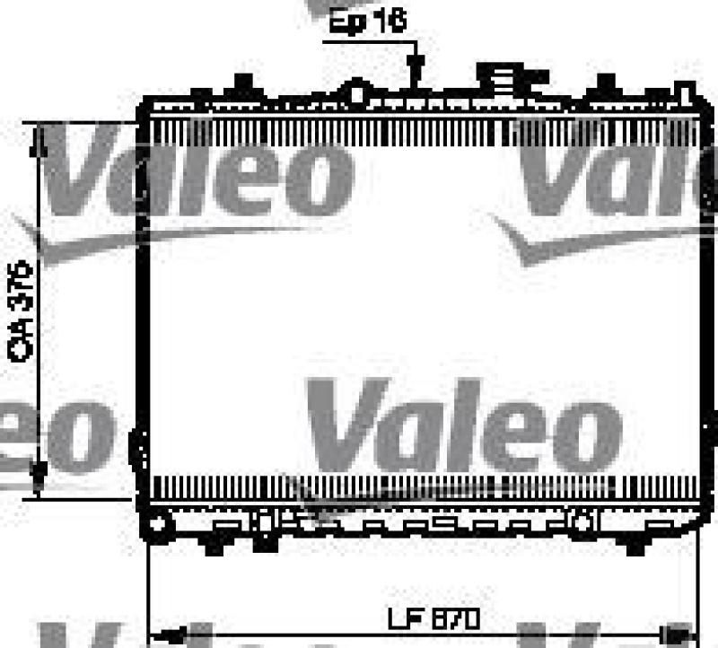 VALEO 735523 Motorkühler KIA CERATO 1.6 I