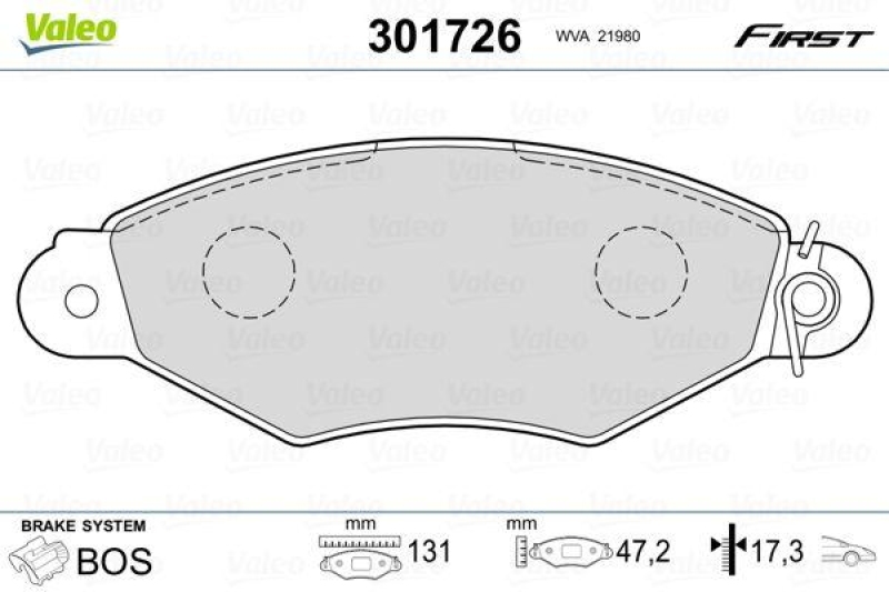 VALEO 301726 SBB-Satz FIRST