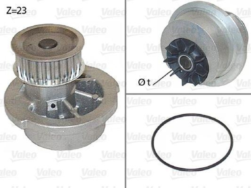 VALEO 506308 Wasserpumpe IRMSCHER, OPEL, VAUXHALL GM