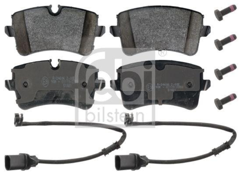 FEBI BILSTEIN 116017 Bremsbelagsatz mit Schrauben für VW-Audi