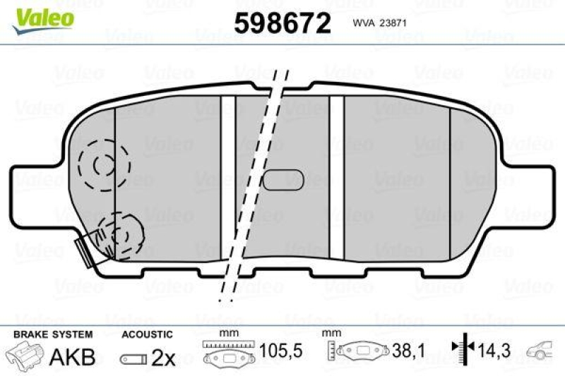 VALEO 598672 SBB-Satz PREMIUM