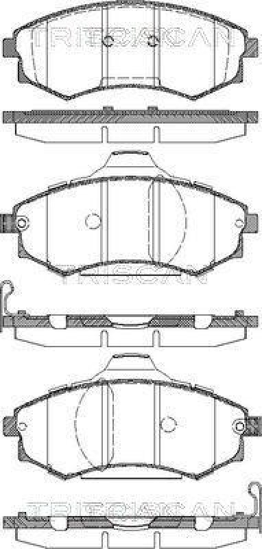 TRISCAN 8110 43012 Bremsbelag Vorne für Hyundai