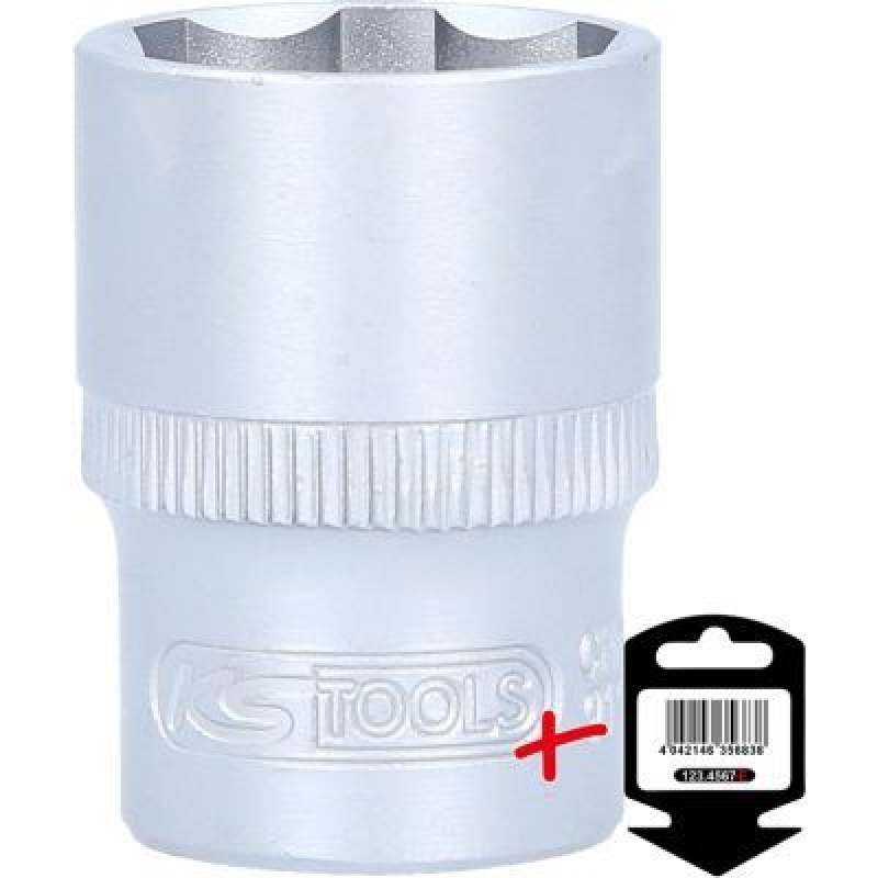 KS TOOLS 911.1221-E 1/2" Stecknuss 21mm matt