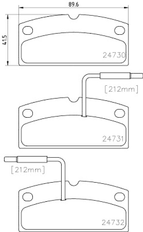 HELLA 8DB 355 014-171 Bremsbelagsatz Scheibenbremse