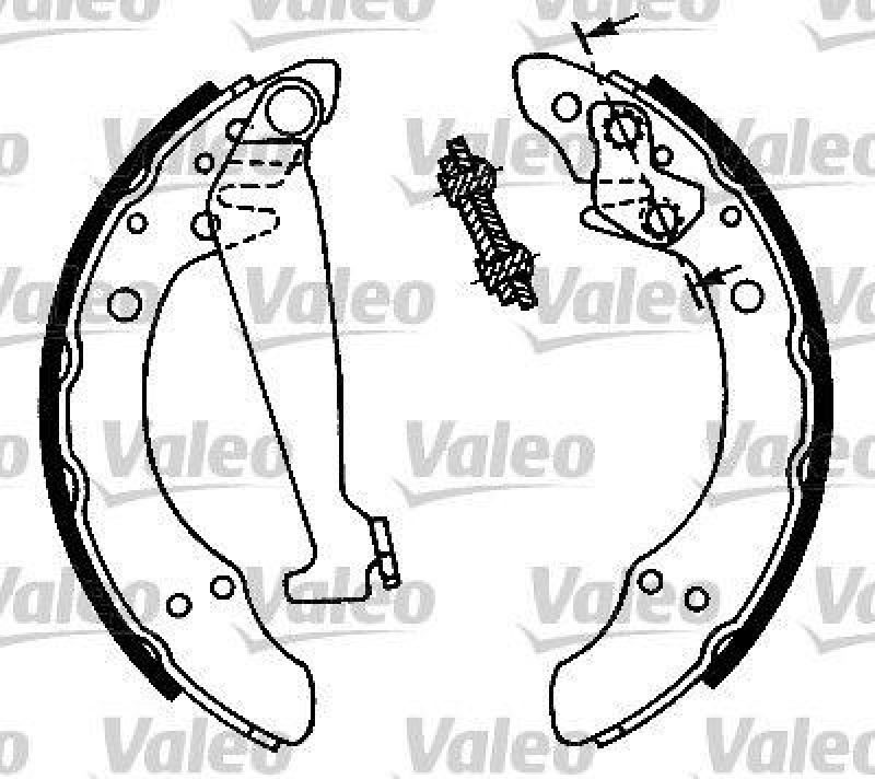 VALEO 553892 Bremsbacken-Satz-KIT