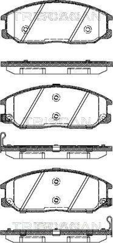 TRISCAN 8110 43013 Bremsbelag Vorne für Hyundai Santa Fe