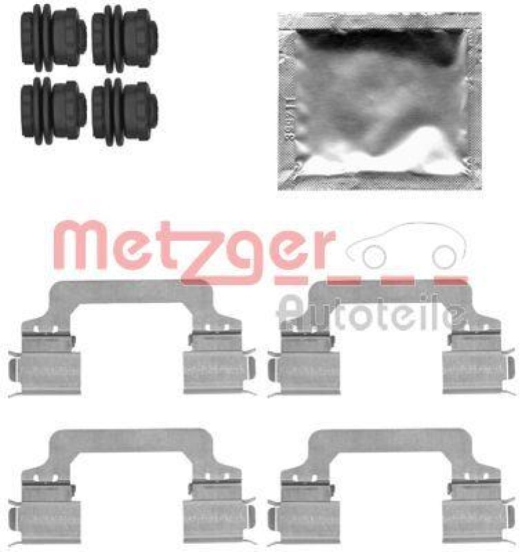 METZGER 109-1821 Zubehörsatz, Scheibenbremsbelag für RANGE ROVER VA