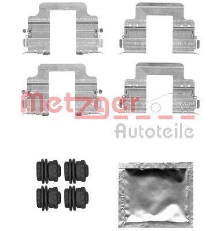 METZGER 109-1822 Zubehörsatz, Scheibenbremsbelag für RANGE ROVER HA