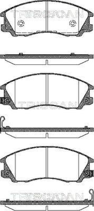 TRISCAN 8110 43019 Bremsbelag Vorne für Hyundai Terracan