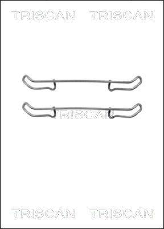 TRISCAN 8105 101508 Montagesatz, Scheibenbremsbelag für Fiat Duna, Ford Escort