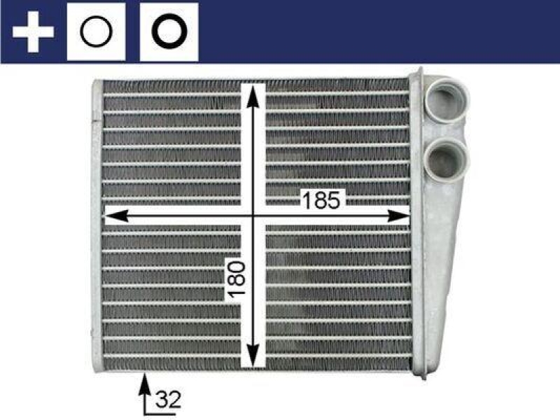 MAHLE AH 208 000S Wärmetauscher Innenraumheizung