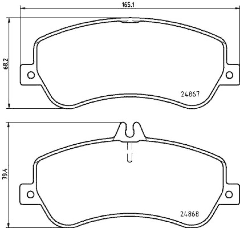 HELLA 8DB 355 014-221 Bremsbelagsatz Scheibenbremse